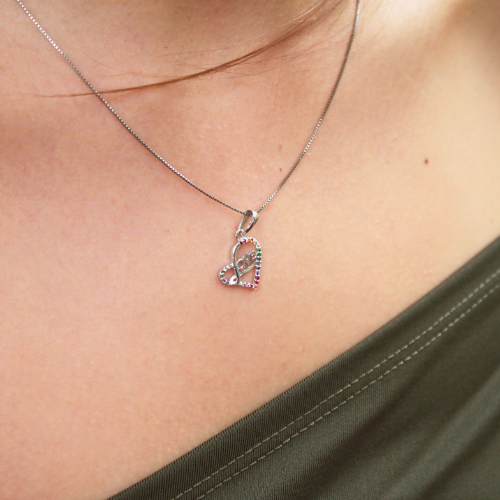 Mom Heart Necklace. Best Friend Heart Necklace. Dainty Heart Necklace. Silver Heart Necklace. Waterproof Necklace