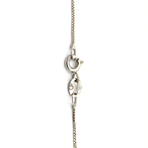 Halo Cross Silver Necklace with Colombian Emerald