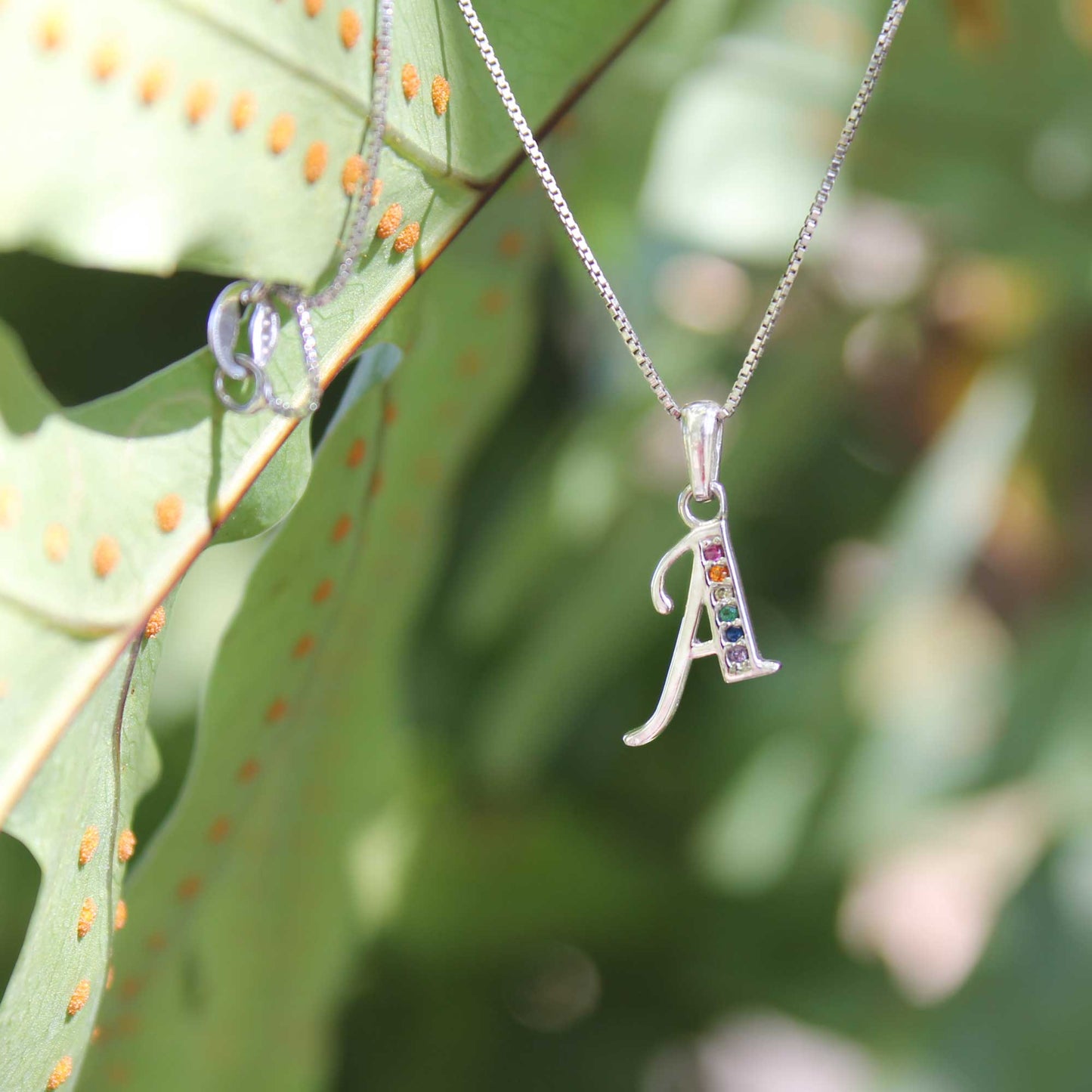 Initial Necklaces for Women. Dainty Silver Rhodium Finish Letter Necklace. Personalized Tiny Initial Pendant Necklace