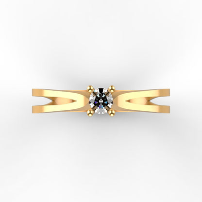 Iris Diamond Gold Ring