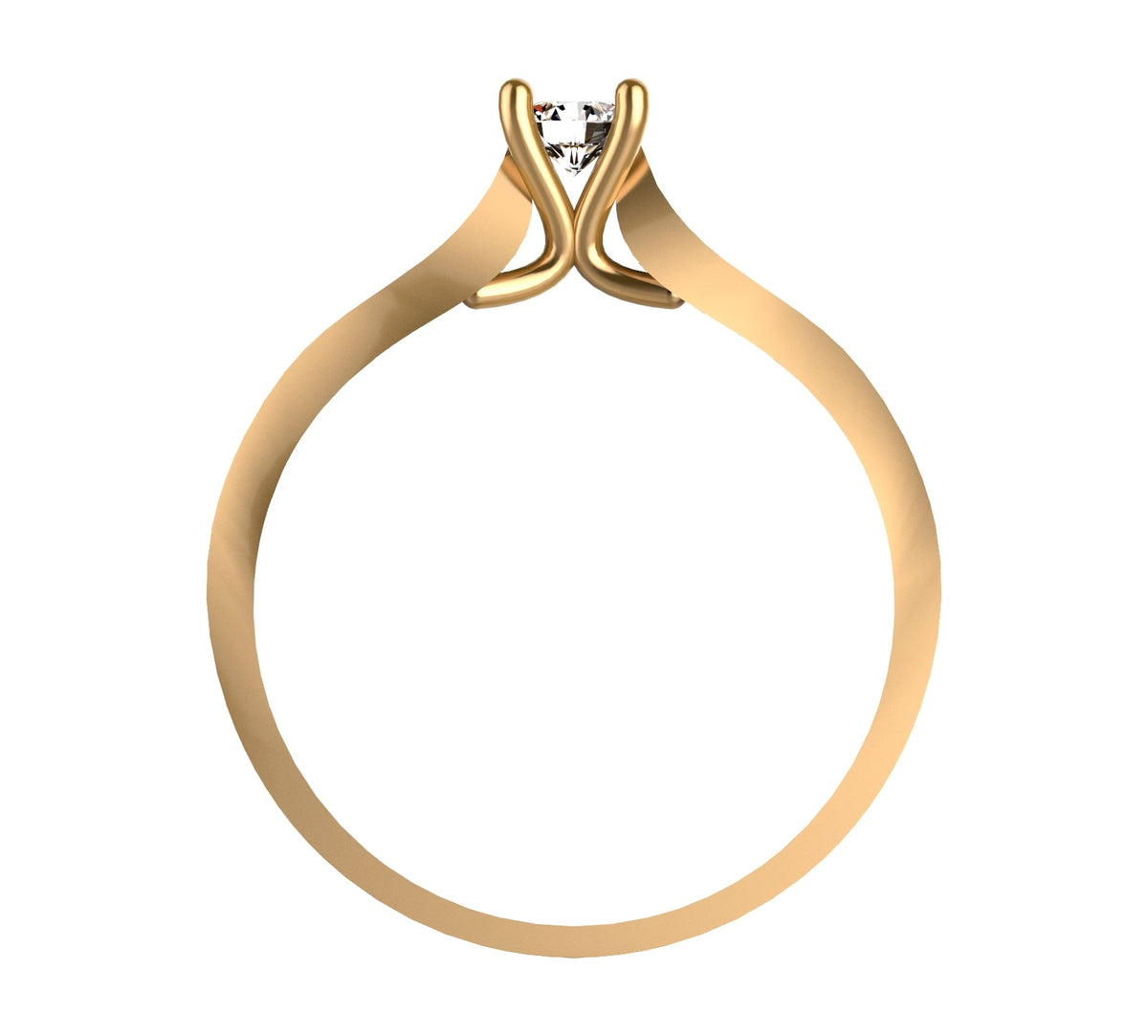 Iris Diamond Gold Ring
